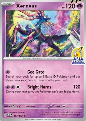 Mega Evolution Xerneas [Stamped-Asia-Promo] Pokémon card